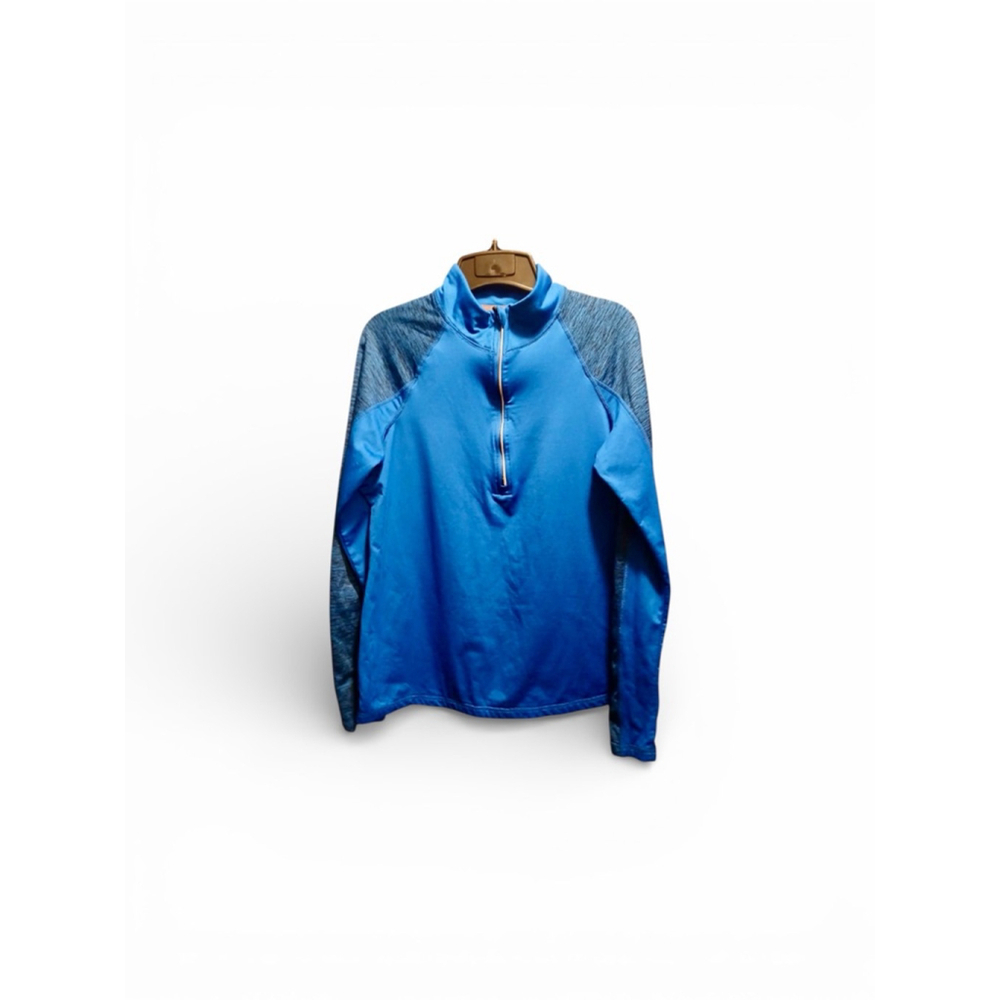 Energy Zone Women's Blue Heathered Quarter-Zip Pullover - Size L - JC453